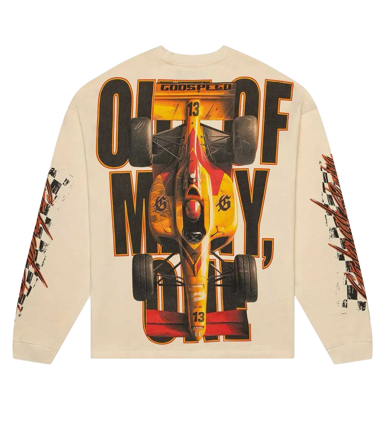 Godspeed F1 Finish Line L/S Tee Bone