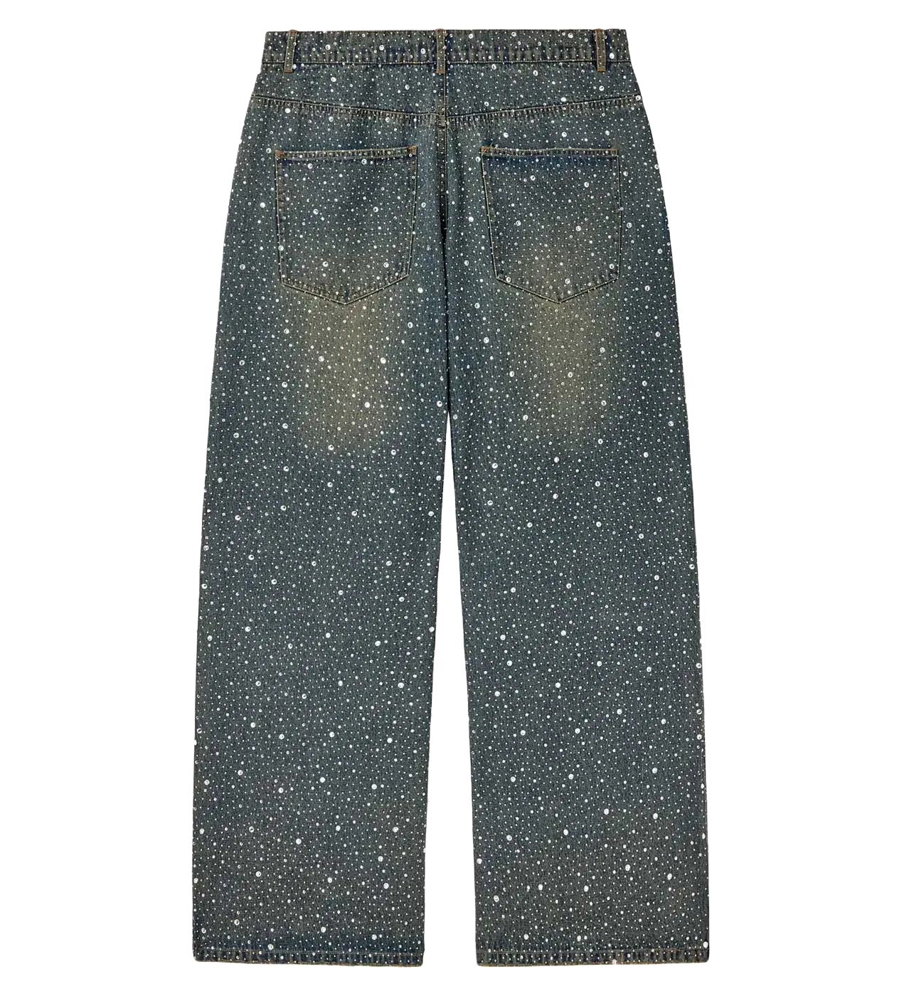 Vale Forever Iced Out Denim Pants Blue