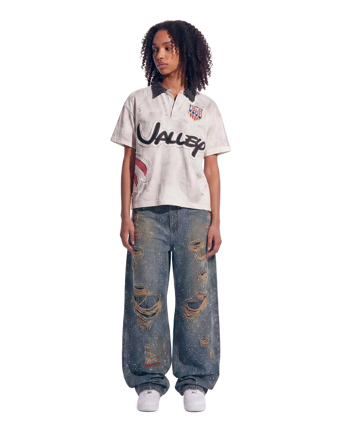 Vale Forever Iced Out Denim Pants Blue