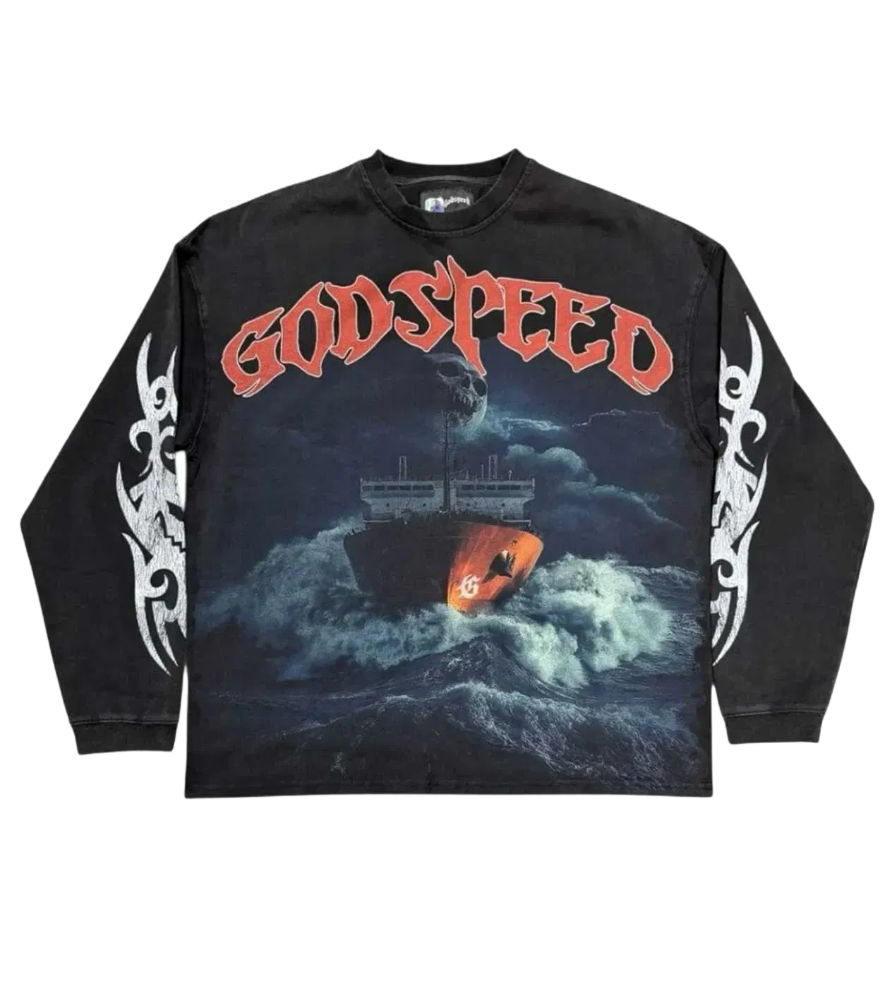 Godspeed Sea Sick L/S Tee Black