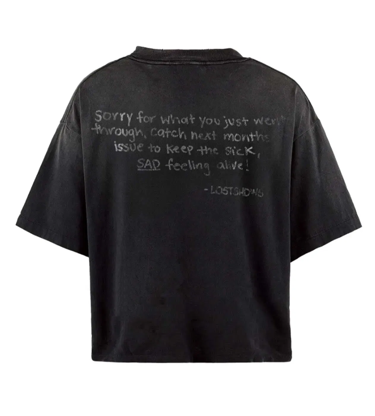 Lost Shdws Frown Tee Black
