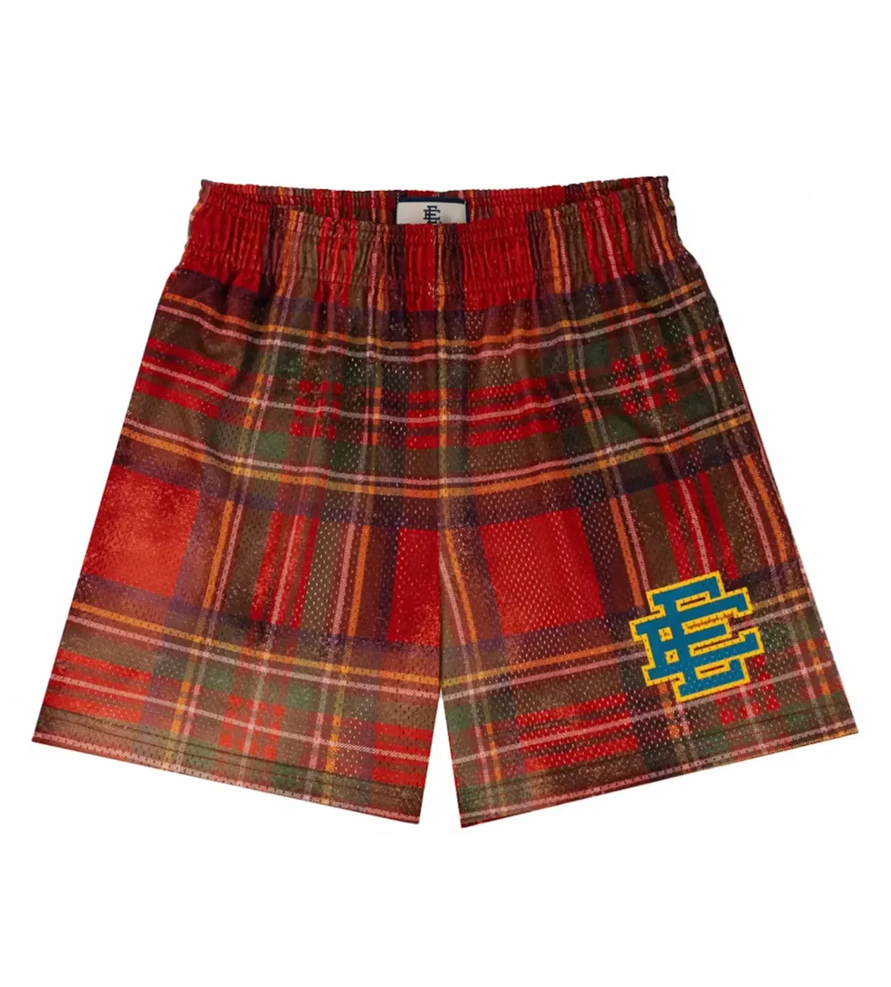Eric Emmanuel Eric Emanuel Basic Shorts Red/Brown Plaid