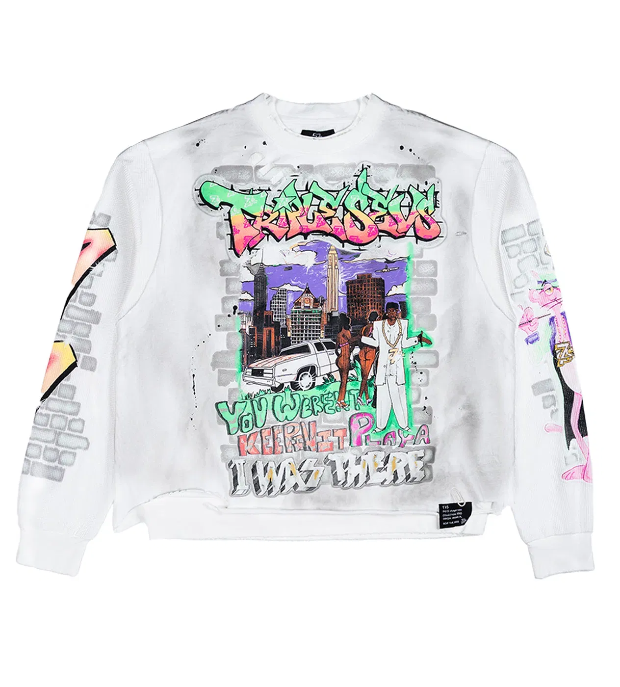 Triple Seven Triple Sevens Player L/S Tee White
