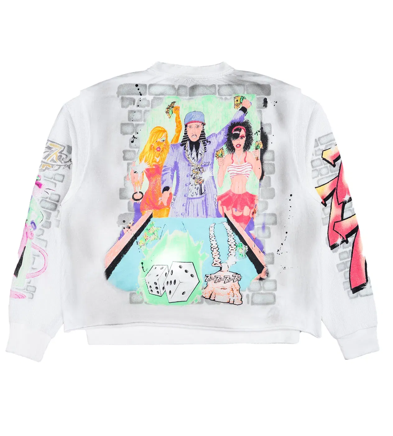 Triple Seven Triple Sevens Player L/S Tee White