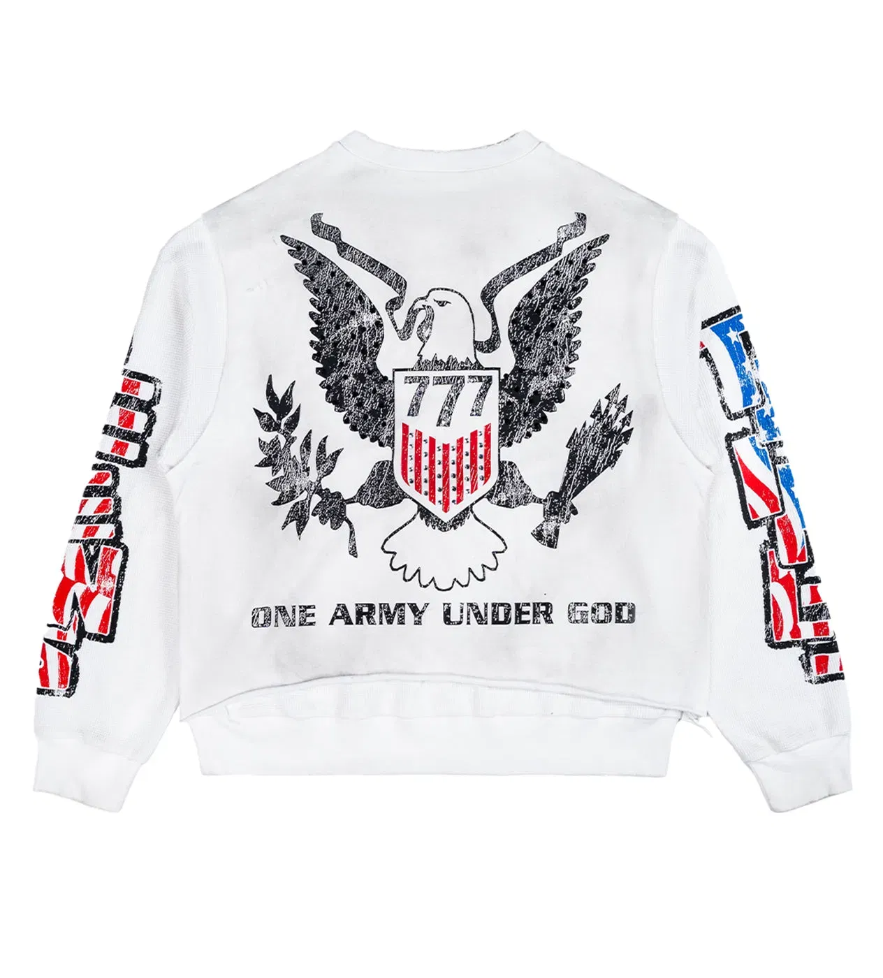 Triple Seven Triple Sevens Trade War L/S Tee White