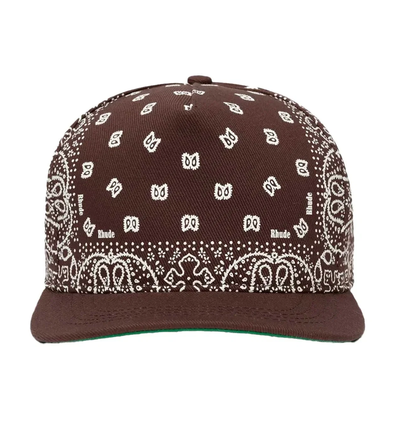 Rhude Bandana Canvas Hat Brown/White