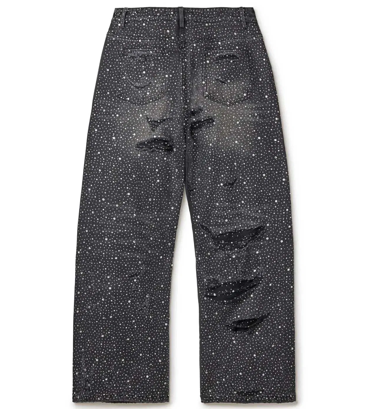 Vale Forever Rain Rhinestone Denim Jeans Black