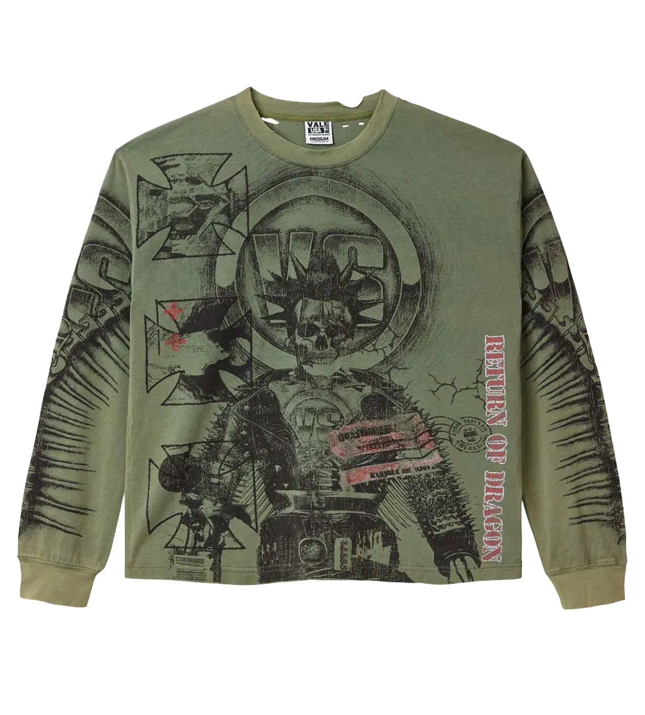 Vale Forever Reggie L/S Tee Green