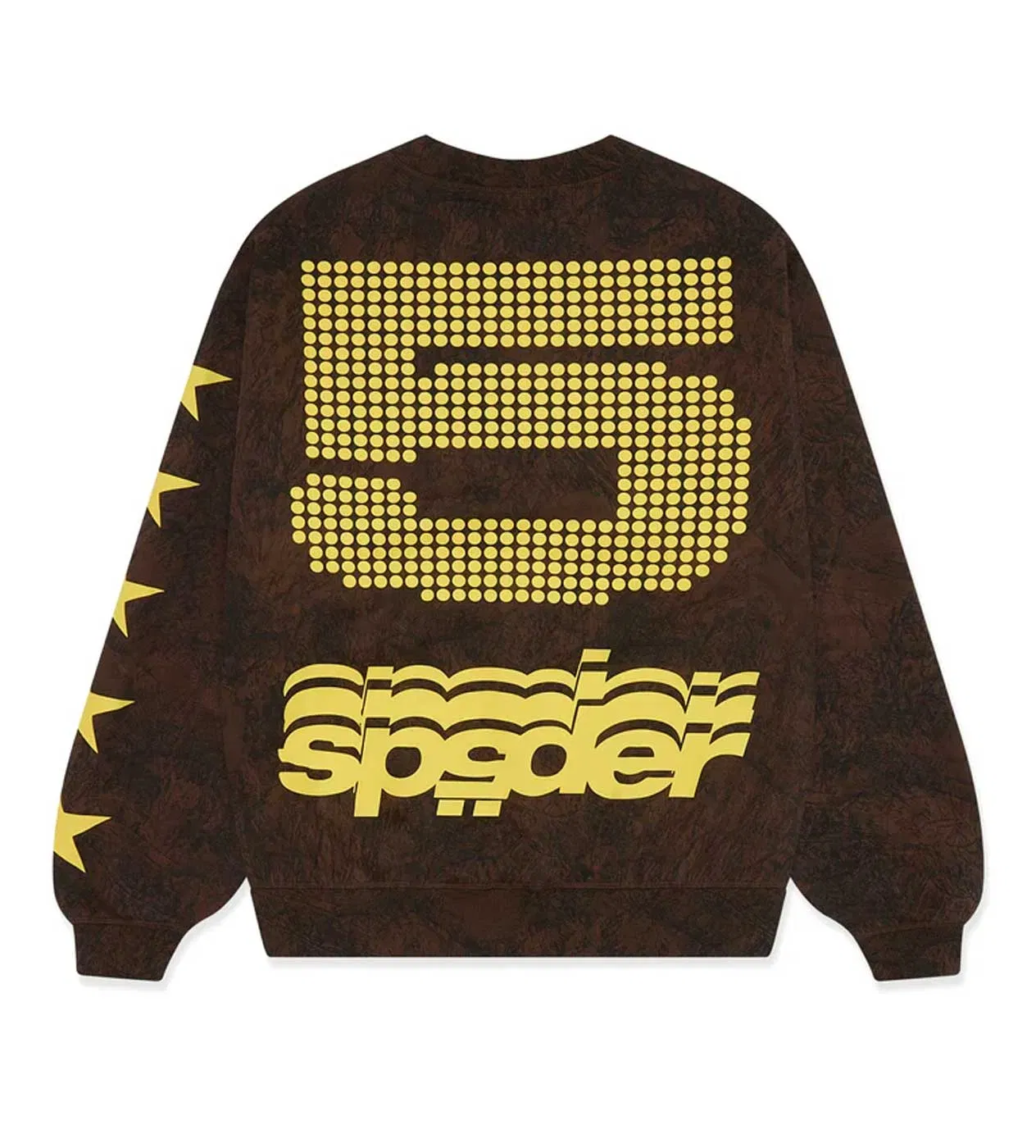 Sp5der Worldwide Sp5der 5 Crewneck Sweatshirt Brown