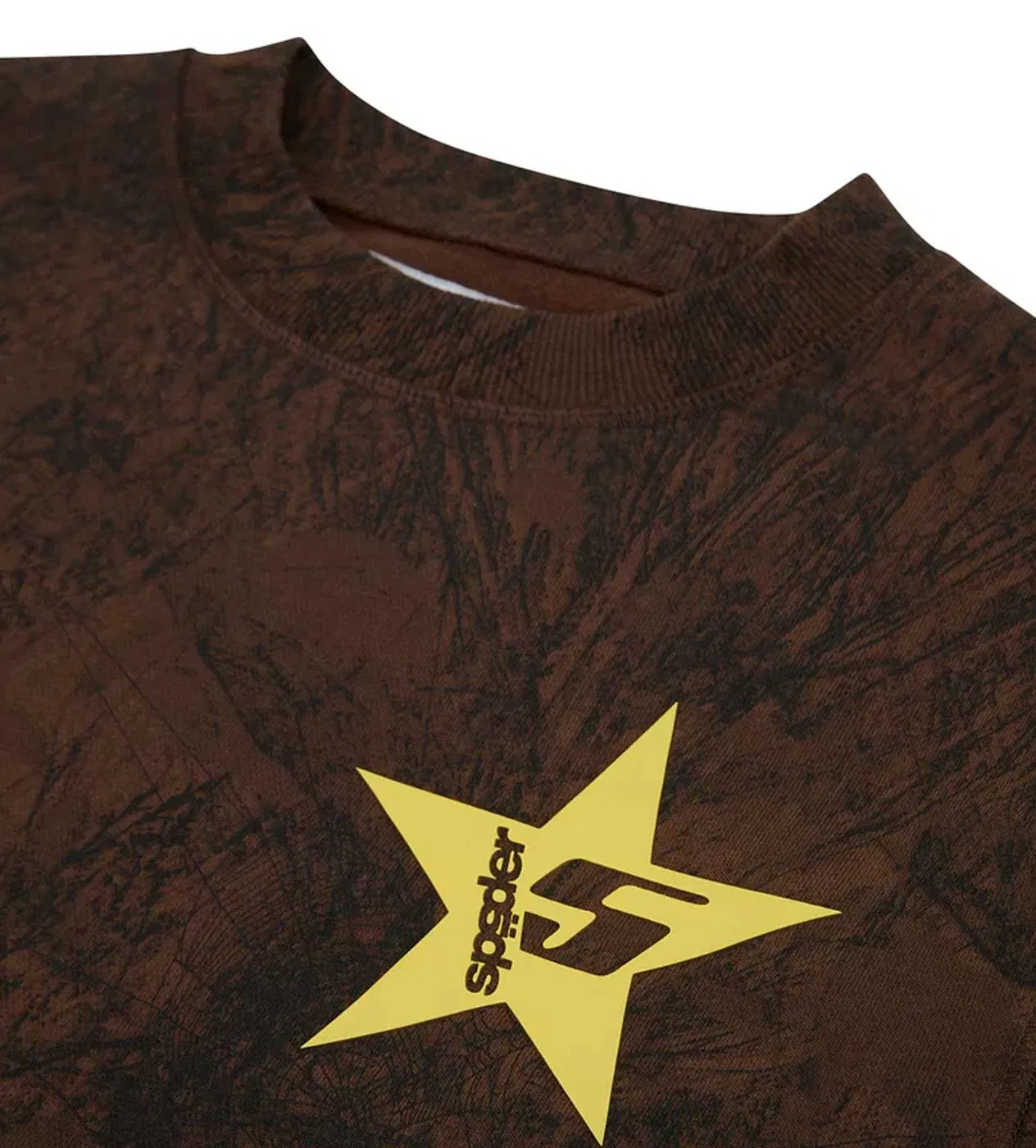 Sp5der Worldwide Sp5der 5 Crewneck Sweatshirt Brown