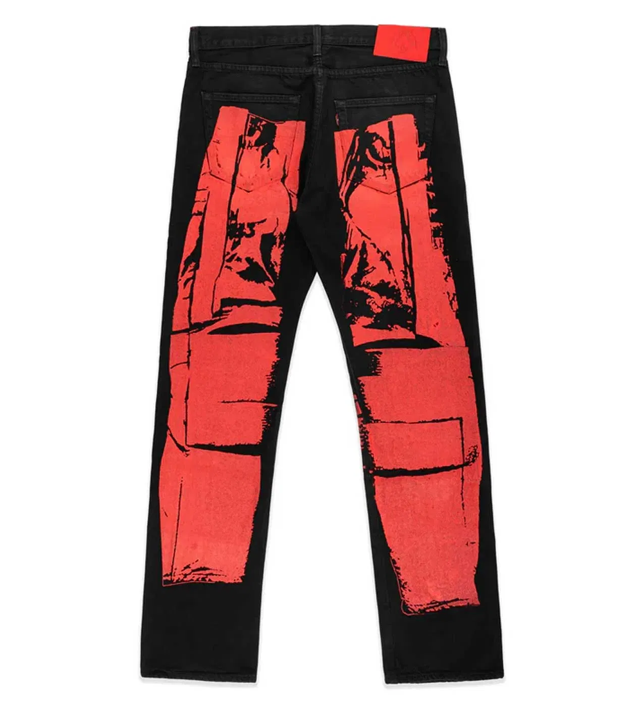 Sp5der Worldwide Sp5der Painted Moto Denim Pant Black/Red