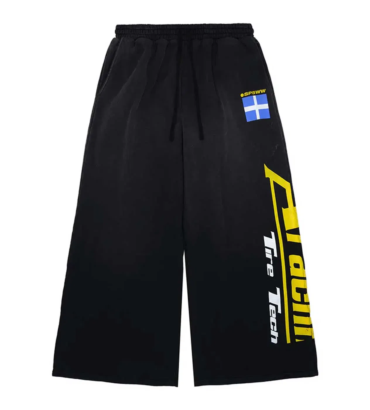 Sp5der Worldwide Sp5der Jumbo Sweatpants Black