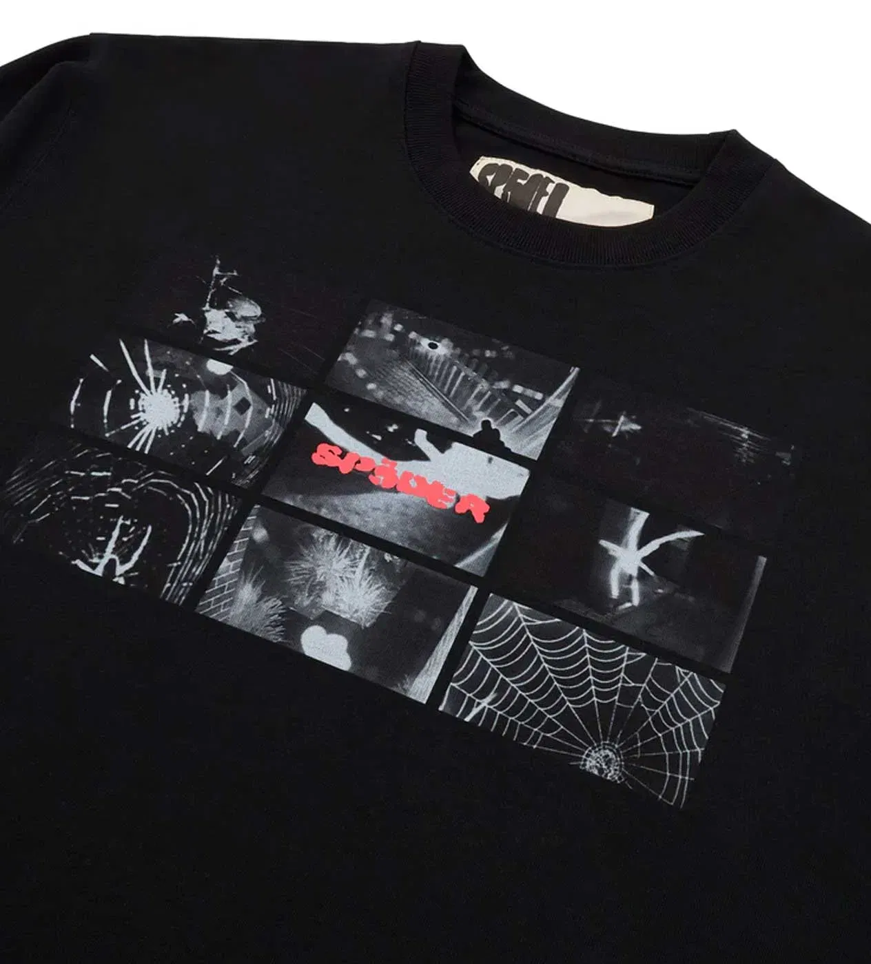 Sp5der Worldwide Sp5der Web Monitor L/S Tee HW Black