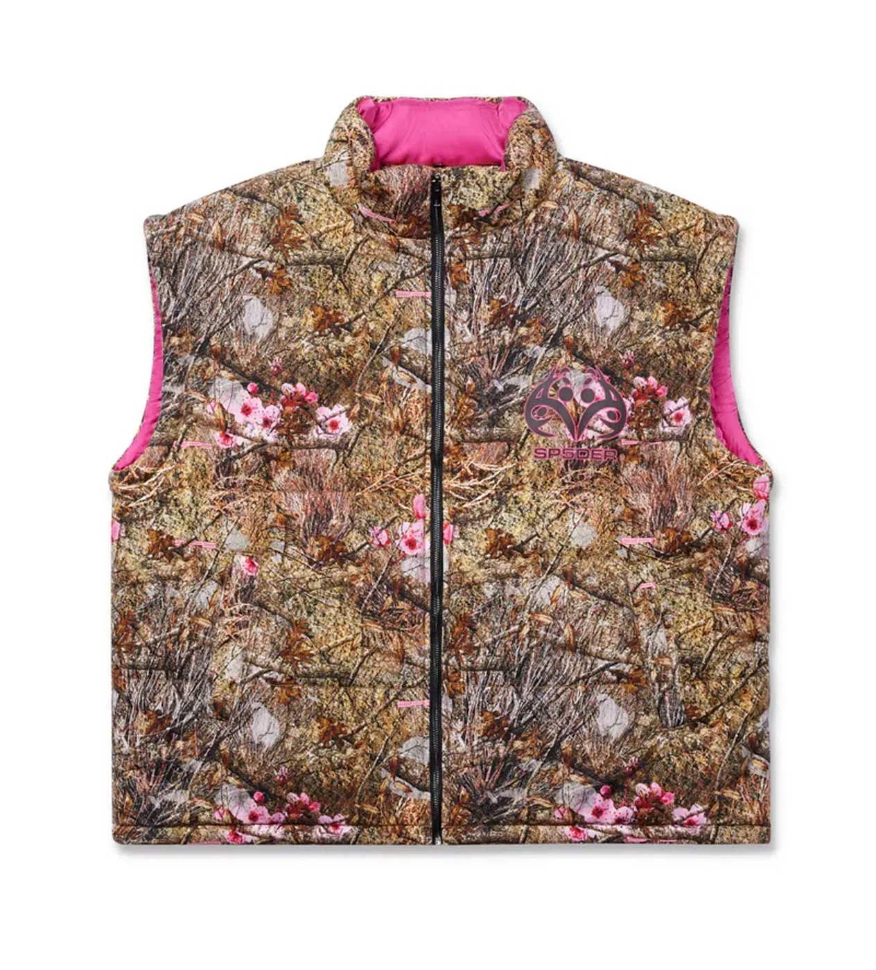Sp5der Worldwide Sp5der Real Tree Puffer Vest Camo Pink