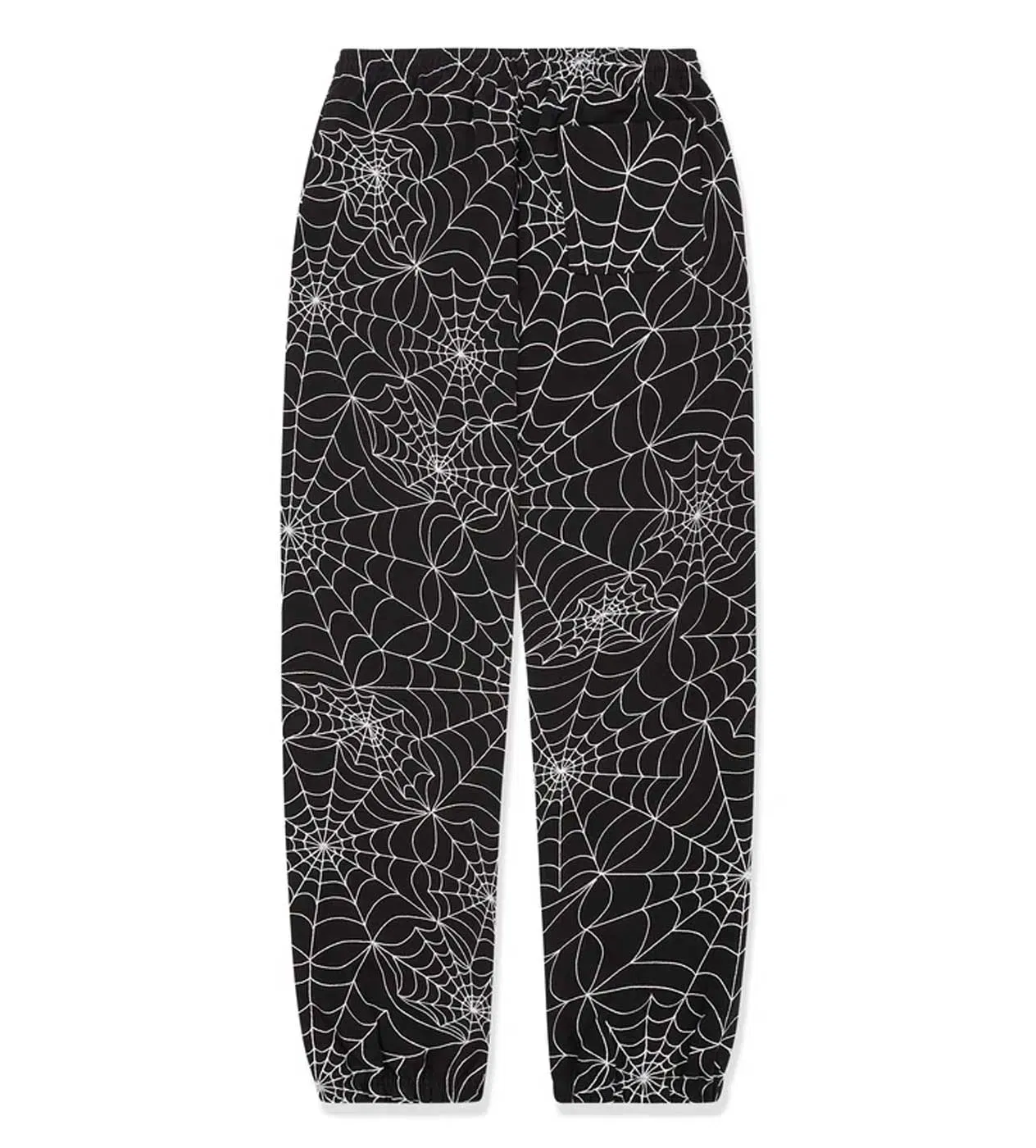 Sp5der Worldwide Sp5der Embroidered AOP Sweatpants Black