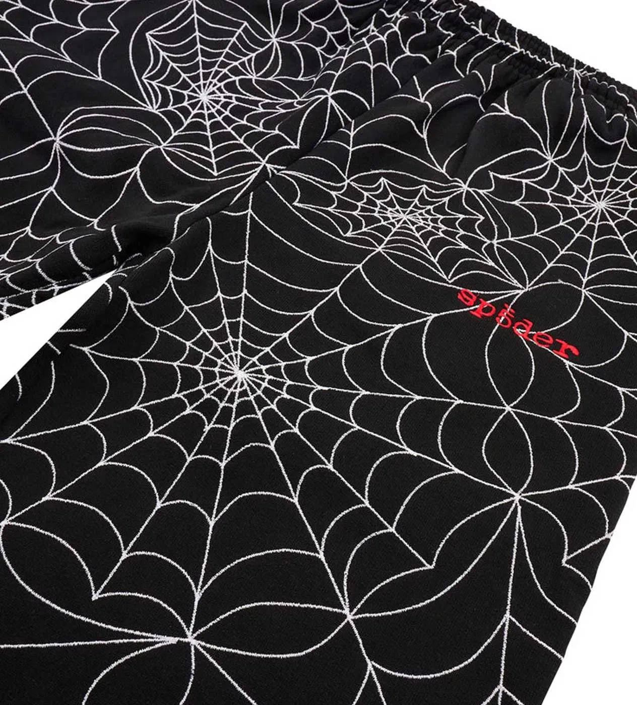 Sp5der Worldwide Sp5der Embroidered AOP Sweatpants Black