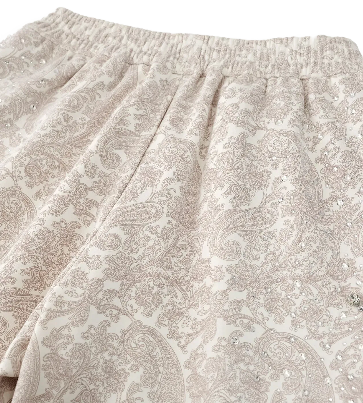 Birth of Royal Child Cashew Blossom Pearl Sweatpants White