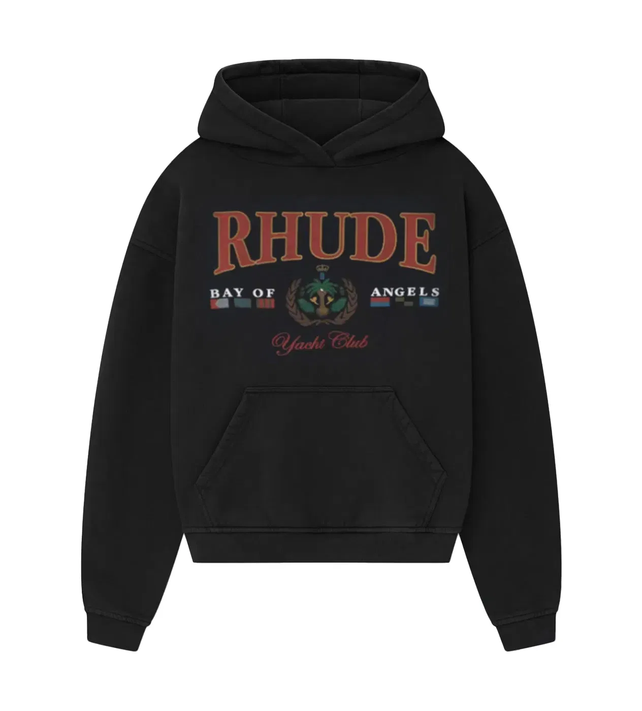 Rhude Bay of Angels Yacht Hoodie Black