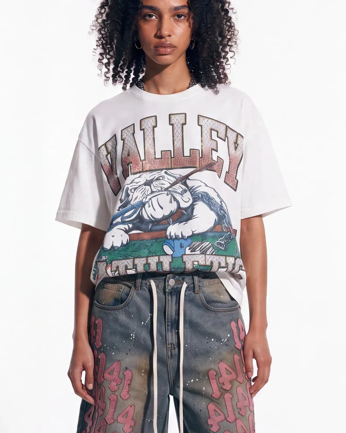 Vale Forever Polo Bling Tee White