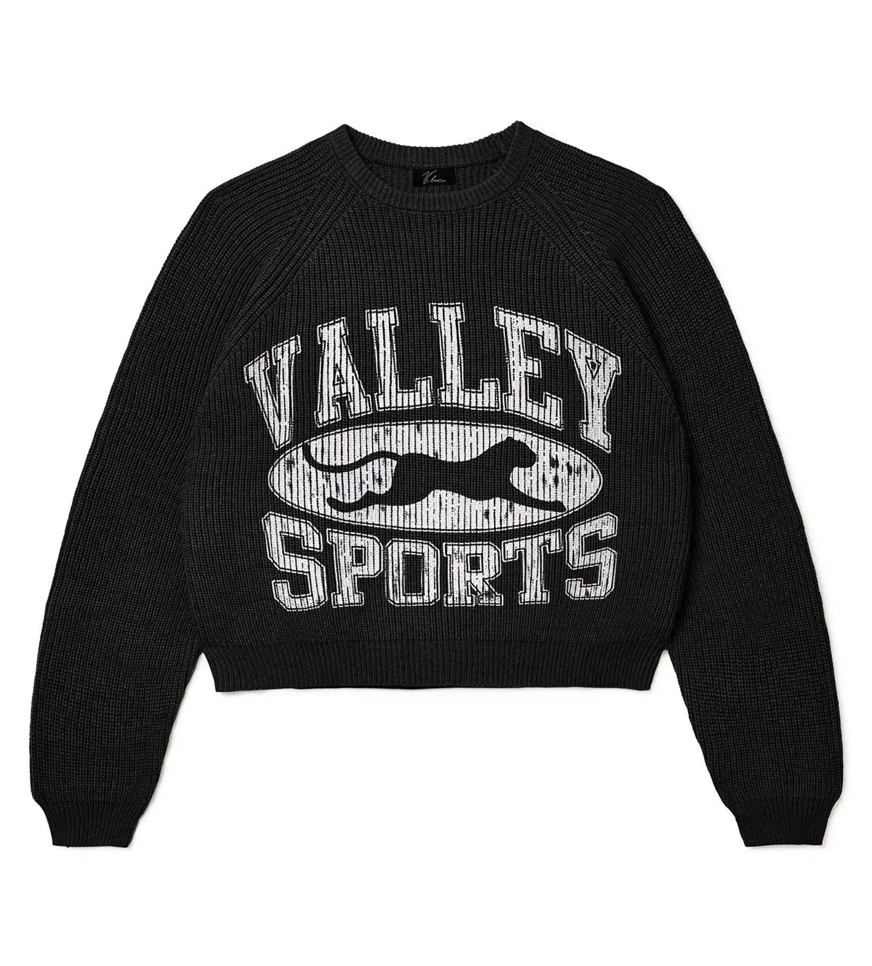 Vale Forever Fisherman Knit Sweater Black