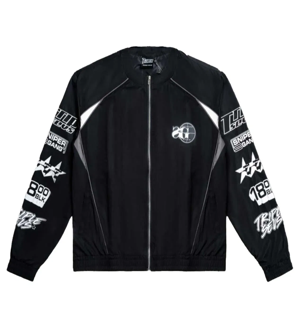 Triple Seven Triple Sevens Sniper Gang Tracksuit Jacket Black