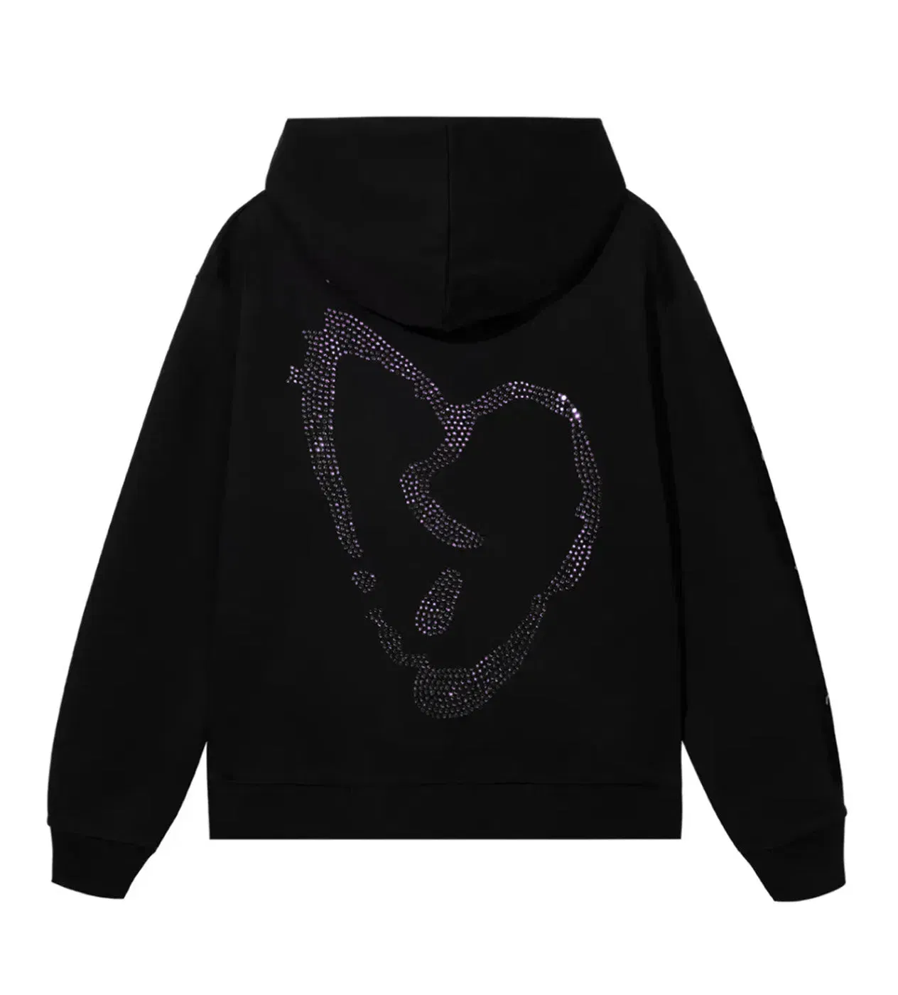 Revenge x Xxx Tentacion Heartbreak Bejeweled Hoodie Black/Purple