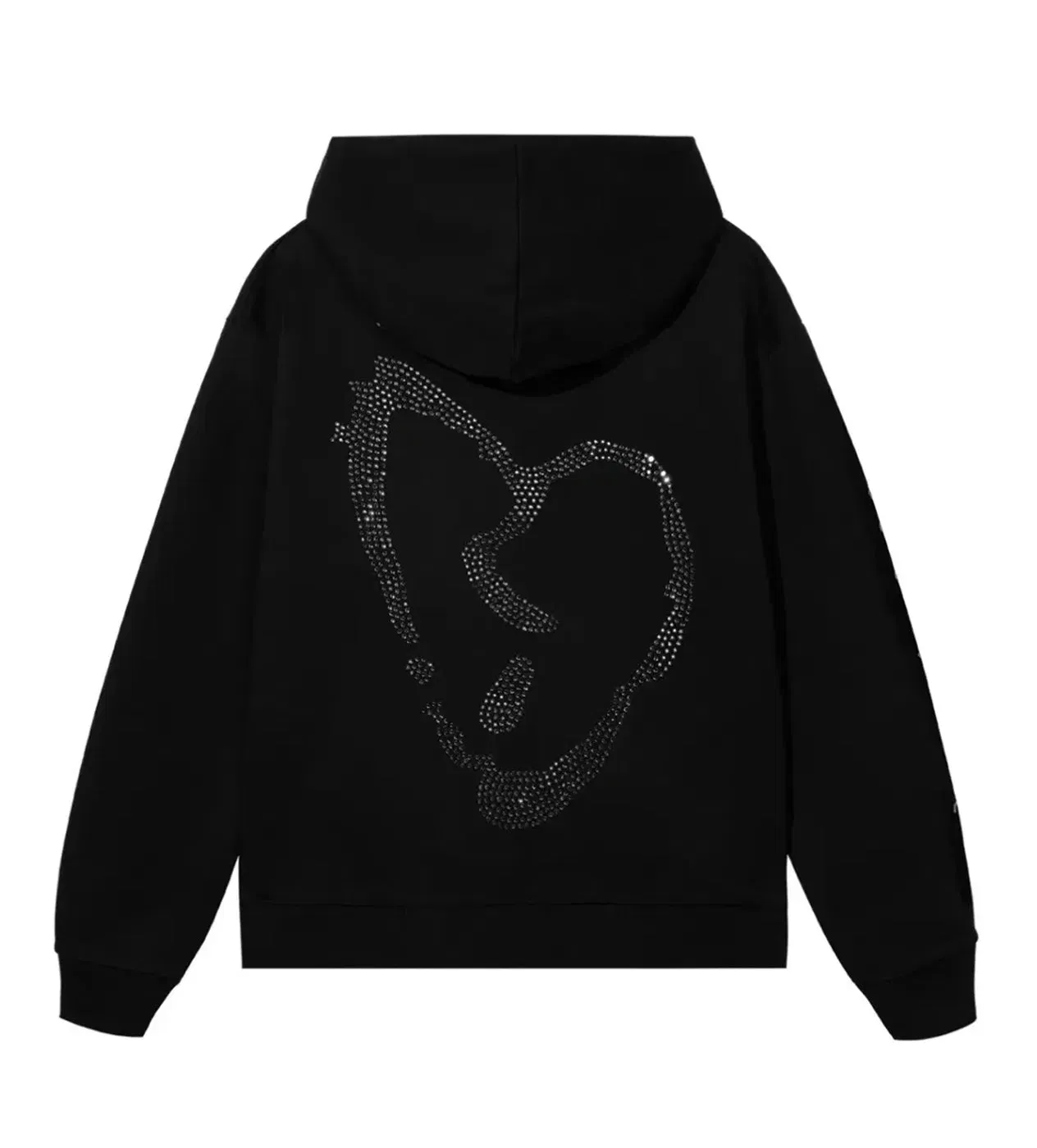 Revenge Xxxtentacion Heartbreak Bejeweled Hoodie Black/Clear