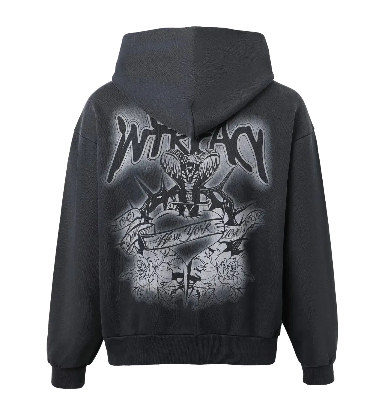 Lost Intricacy Inverse Hoodie Black