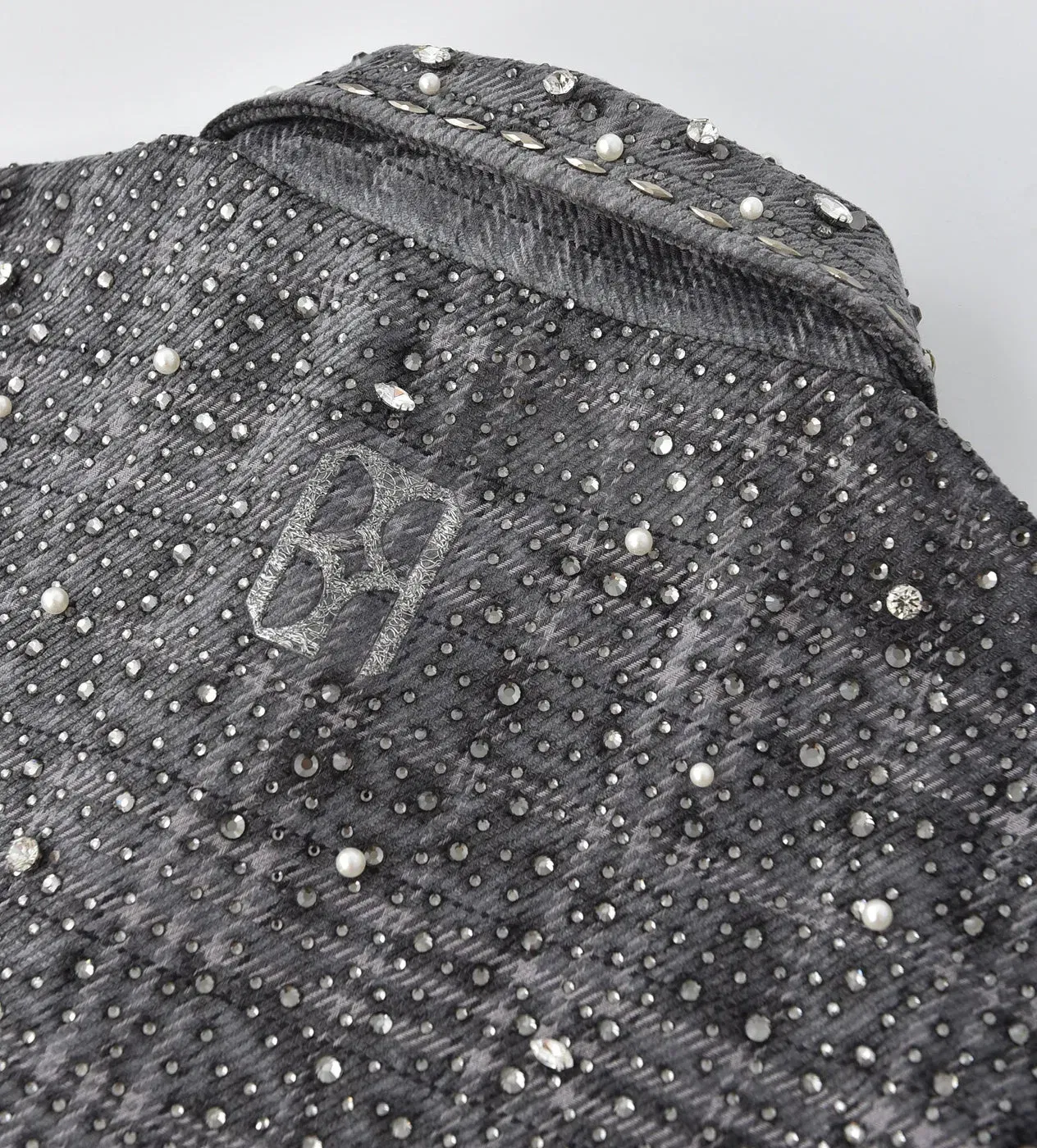 Birth of Royal Child 20k Diamond Pearl Flannel Shirt Grey