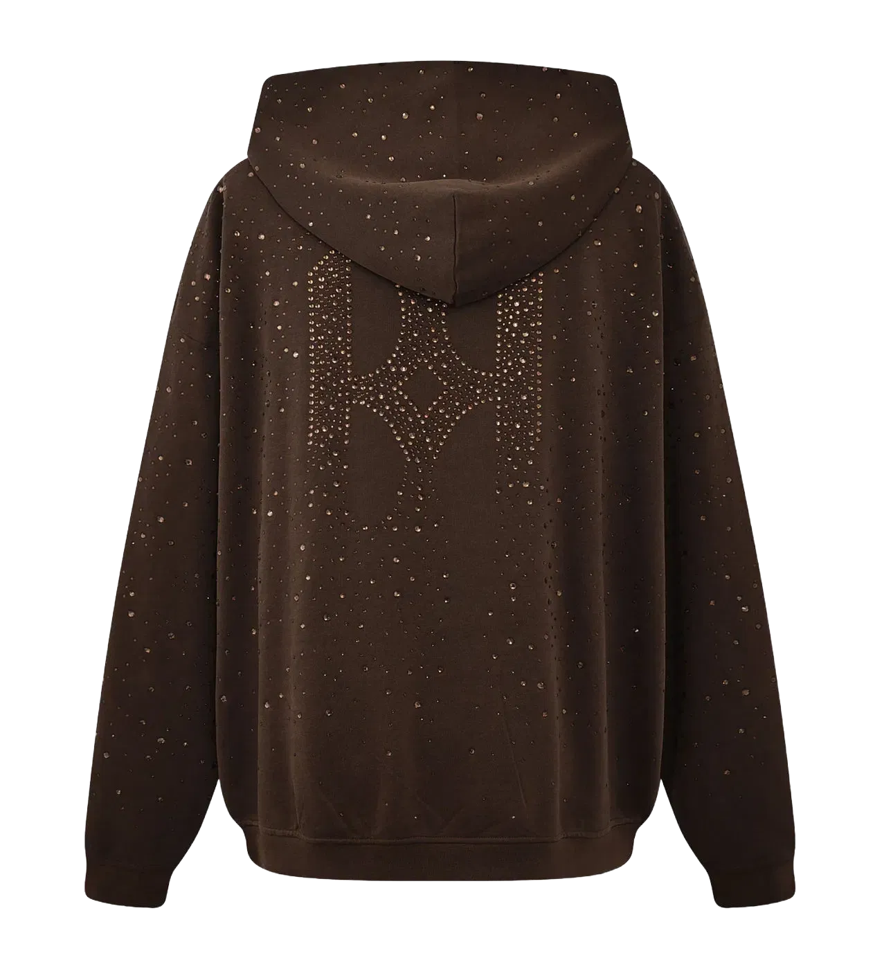 Birth of Royal Child 20k Swarovski Diamond Hoodie Brown