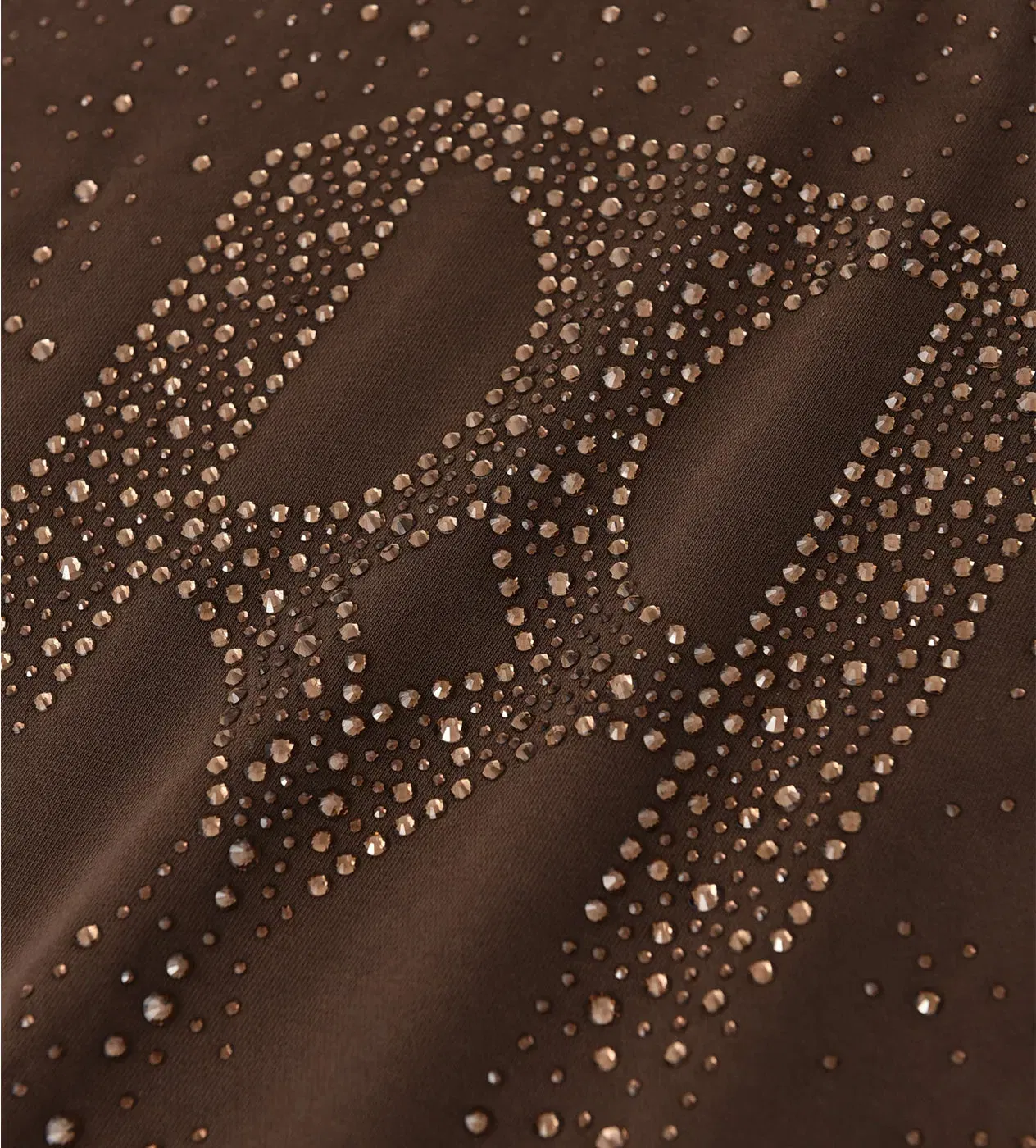 Birth of Royal Child 20k Swarovski Diamond Hoodie Brown
