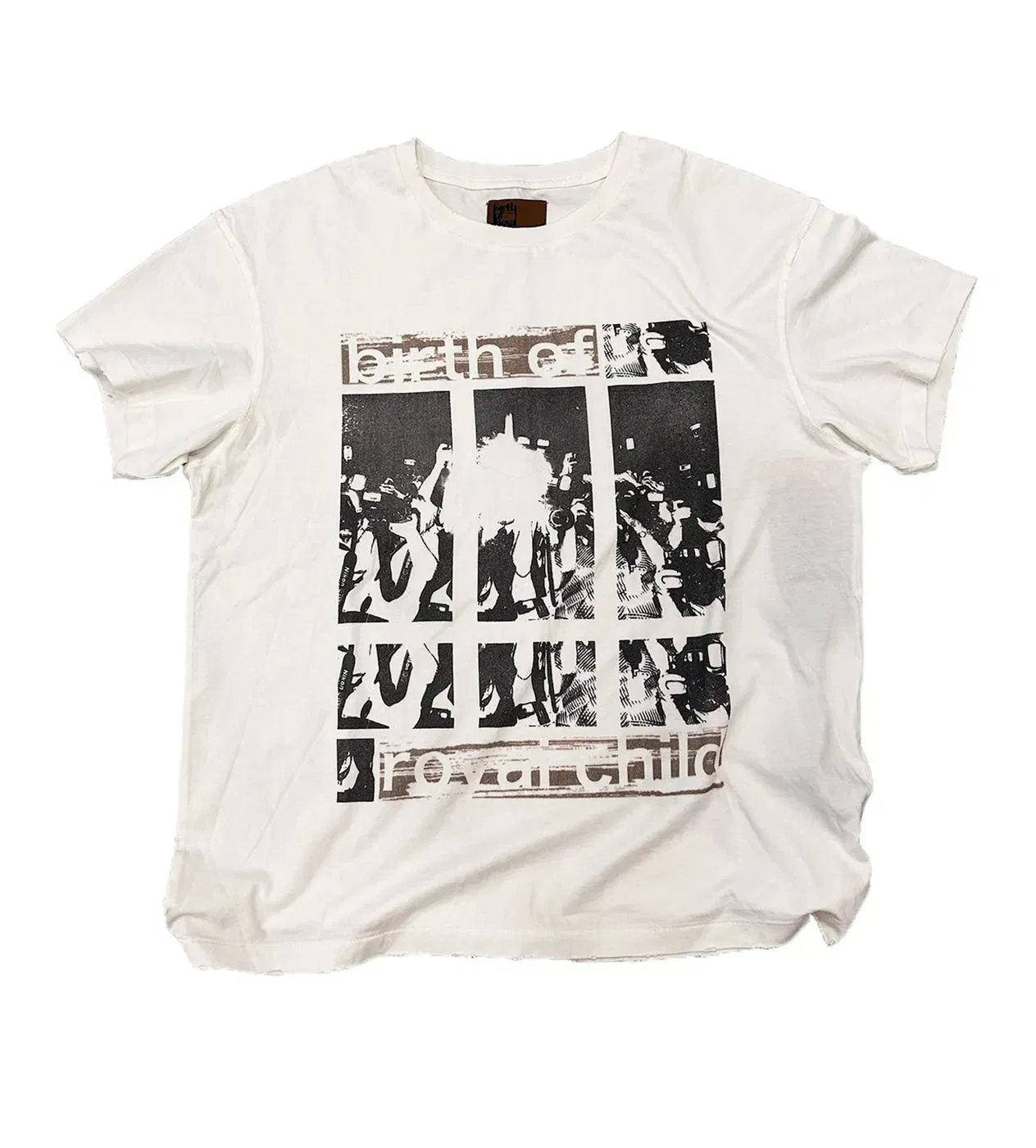 Birth of Royal Child Flashlight Vintage Tee White