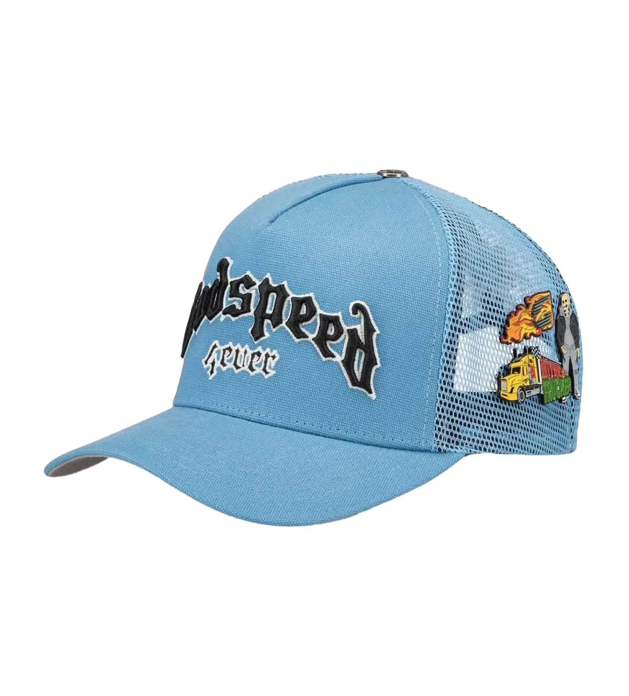Godspeed Forever Trucker Hat Baby Blue