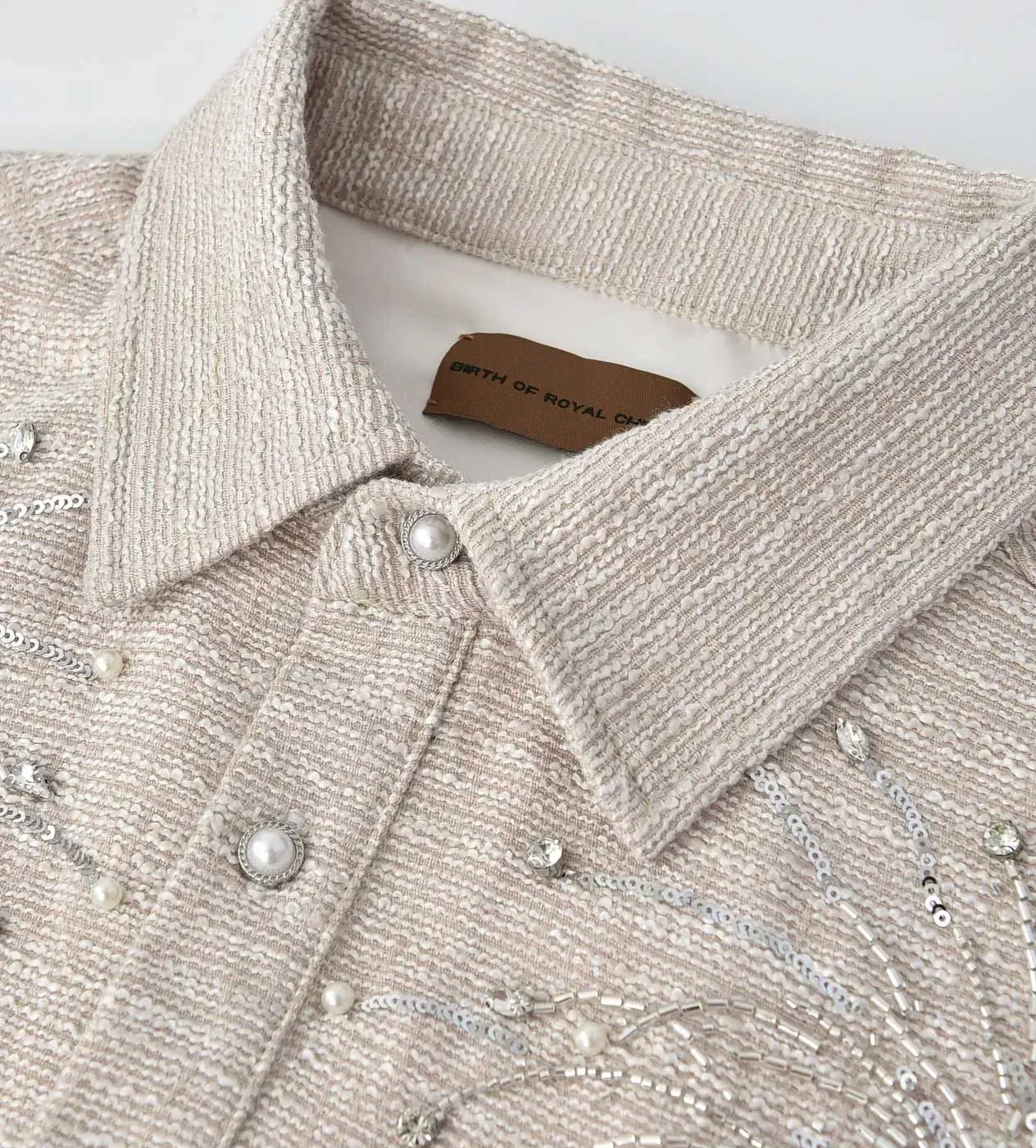 Birth of Royal Child Fireworks Beaded Diamond Shirt
