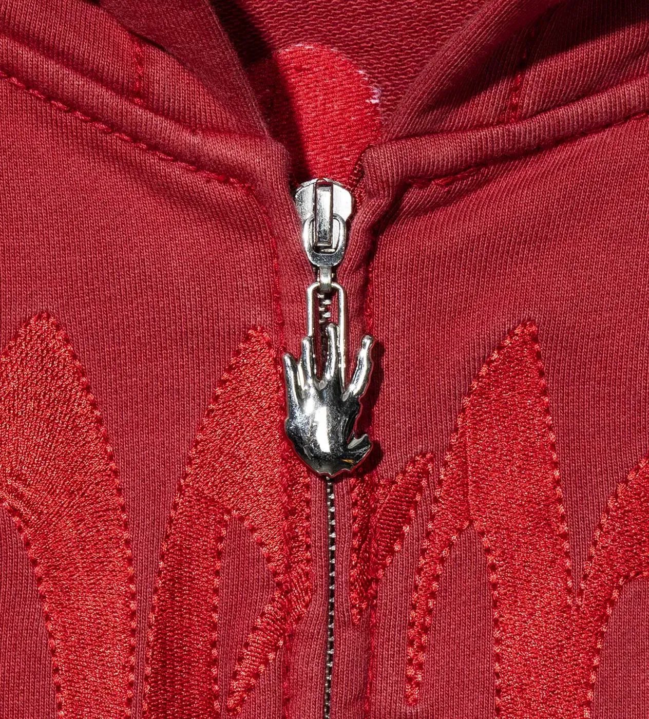 Revenge Xxxtentacion Kill Contrast Zip Up Hoodie Red