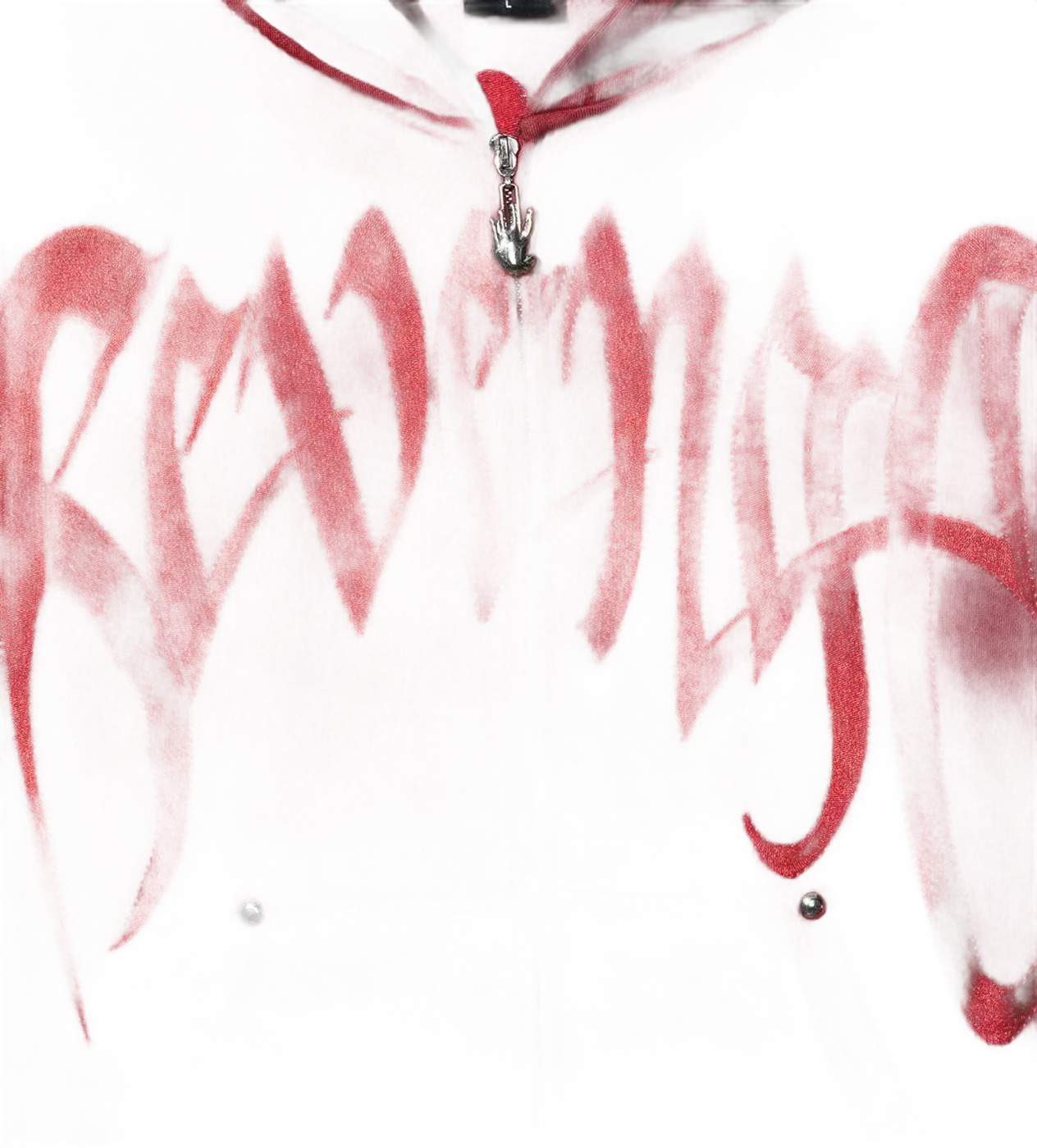 Revenge Xxxtentacion Kill Contrast Zip Up Hoodie Red