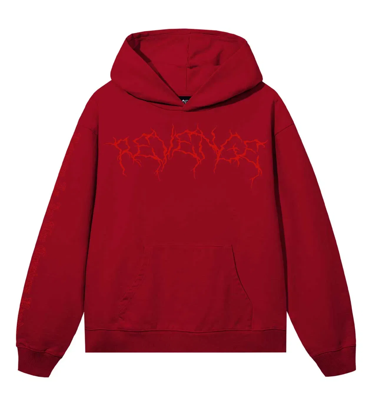 Revenge Xxxtentacion Lightning Hearbreak Hoodie Red/Red