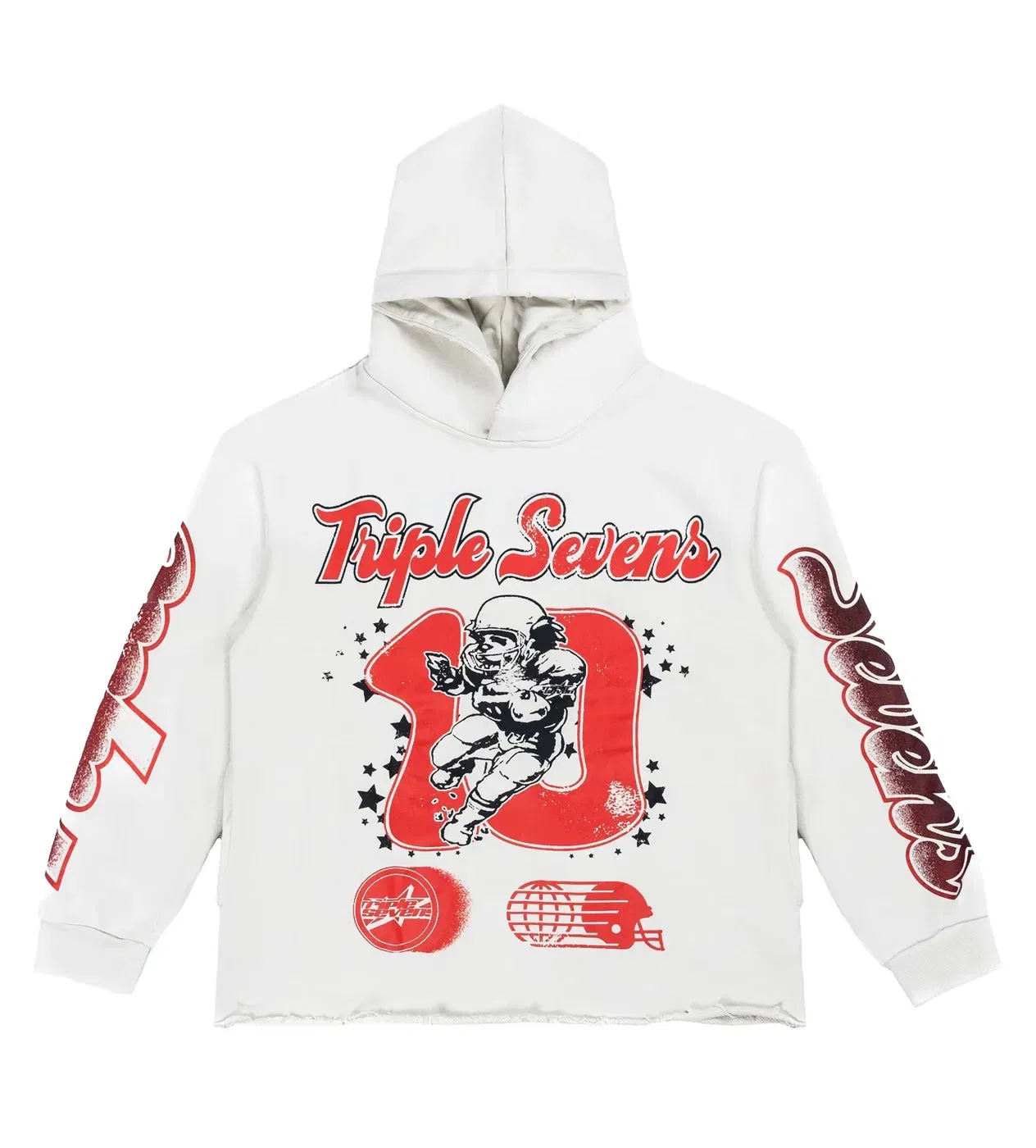 Triple Seven Triple Sevens All Star Hoodie White/Red