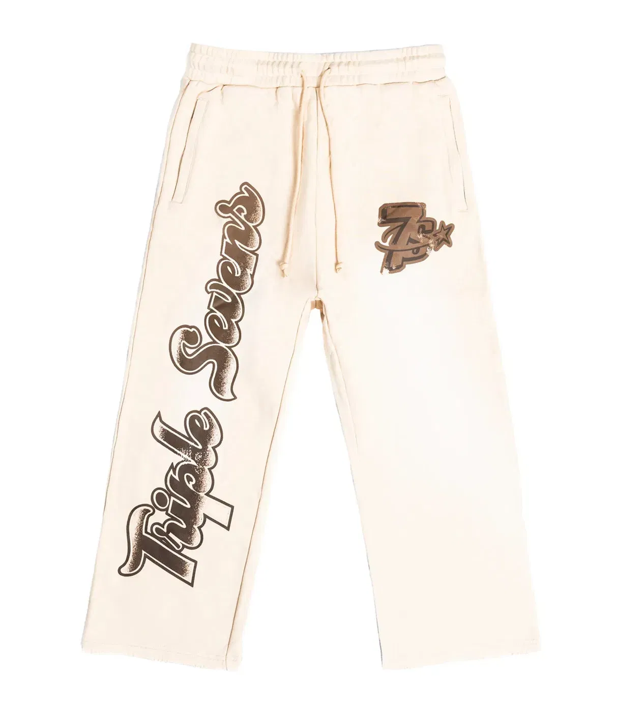 Triple Seven Triple Sevens All Star Sweatpants Cream/Brown