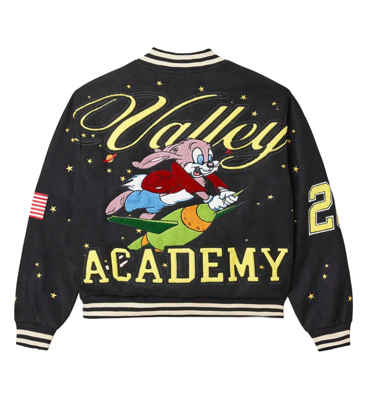 Vale Forever Moon Varsity Jacket Black