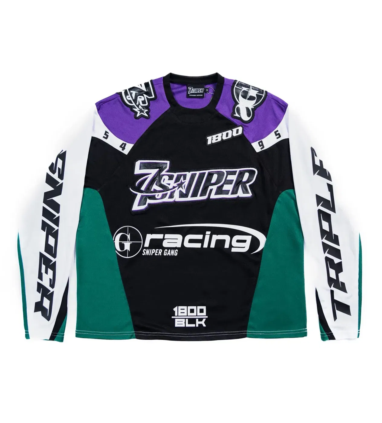 Triple Seven Triple Sevens x Sniper Gang 1800 Racing Jersey Green