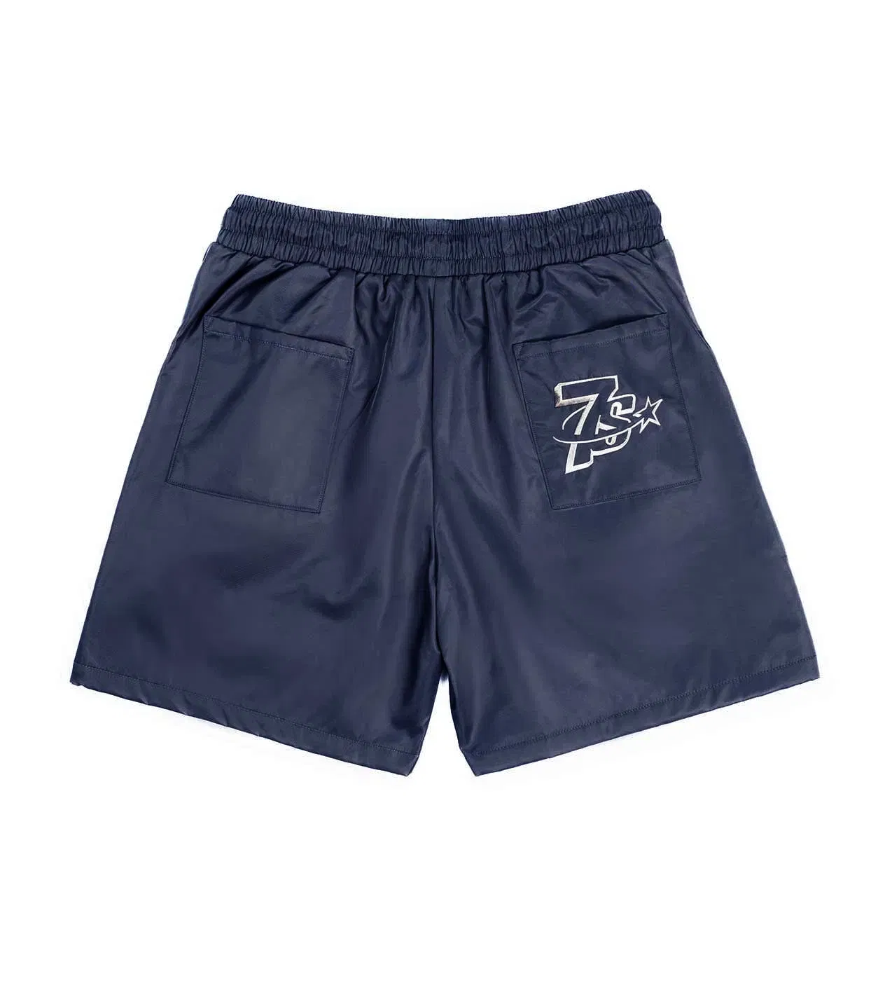 Triple Seven Triple Sevens Nylon Button Shorts Navy