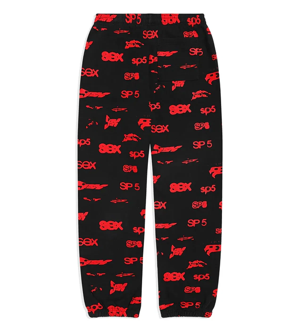 Sp5der Worldwide Sp5der Sex AOP Sweatpants Black