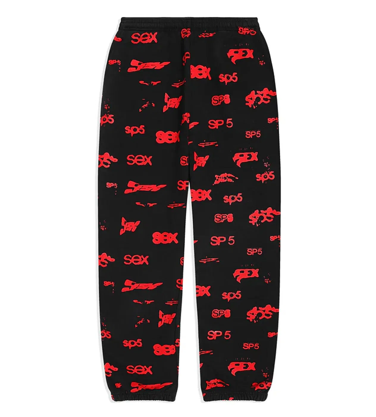 Sp5der Worldwide Sp5der Sex AOP Sweatpants Black