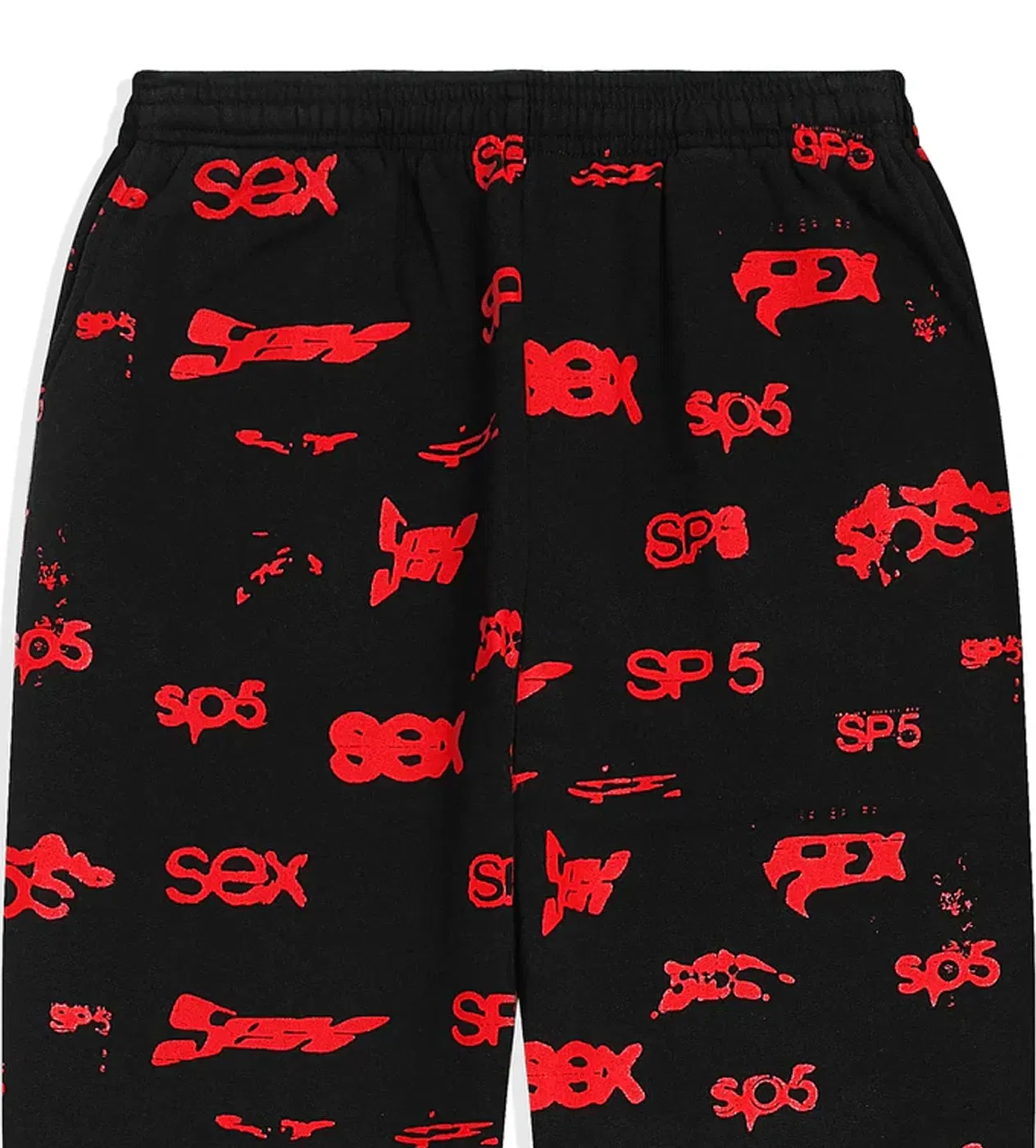 Sp5der Worldwide Sp5der Sex AOP Sweatpants Black