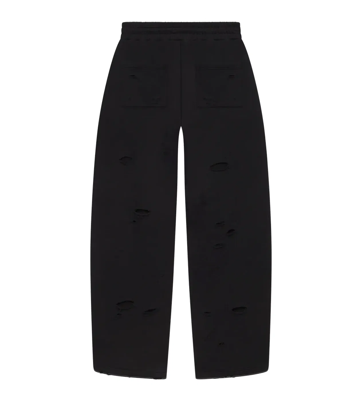 Lost Shdws Distressed Logo Sweatpants Black