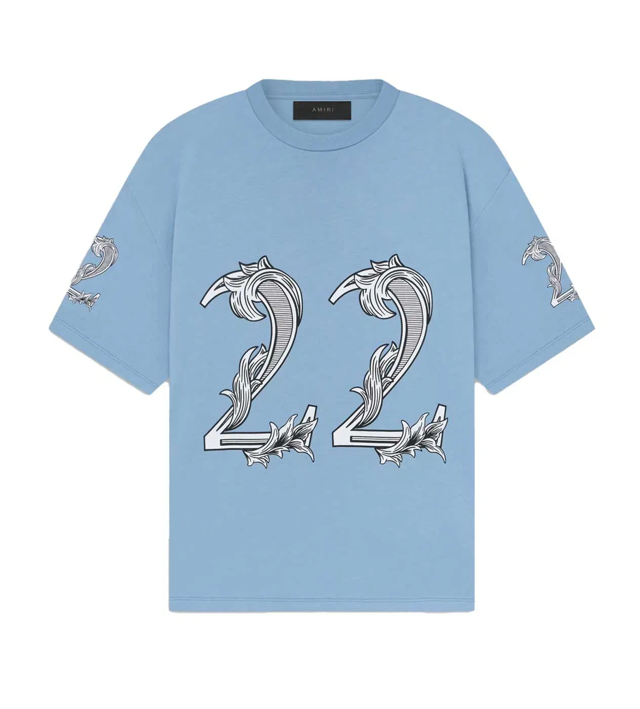 Amiri Oversized 22 Tee Ashley Blue
