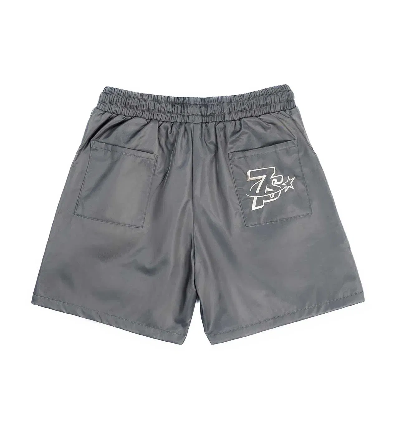 Triple Seven Triple Sevens Nylon Button Shorts Grey