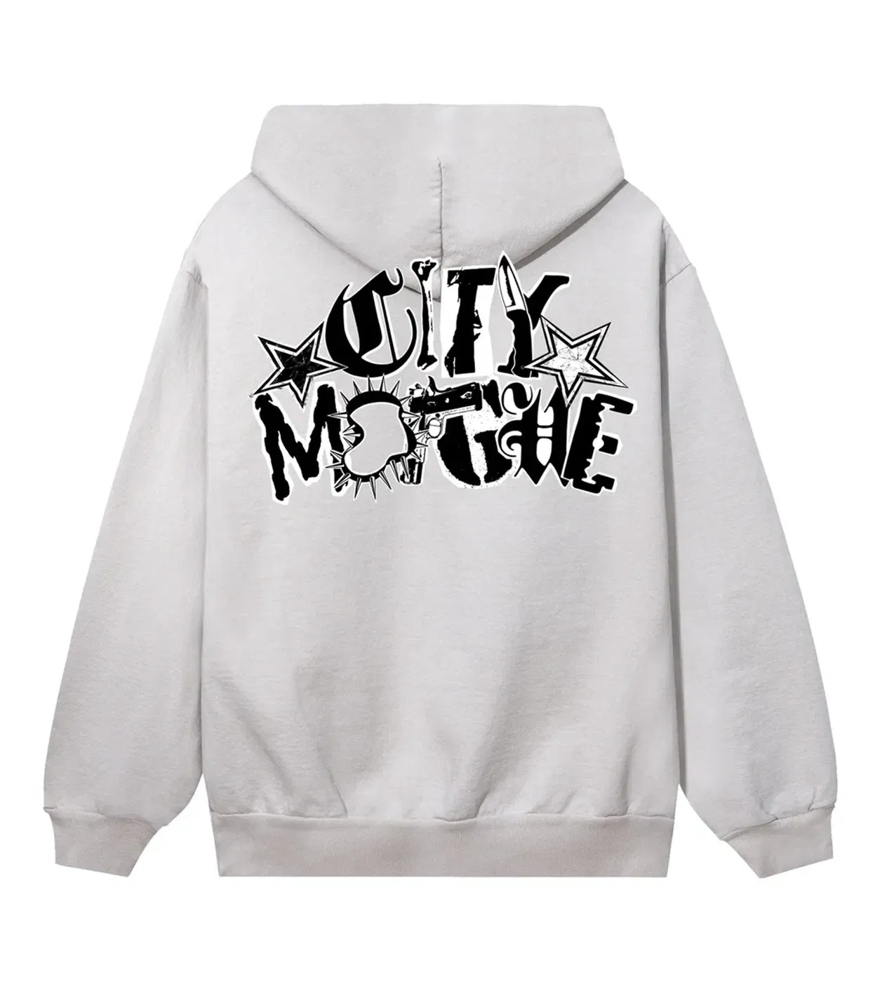 Revenge Arch Logo Claw Hoodie Cement/Red
