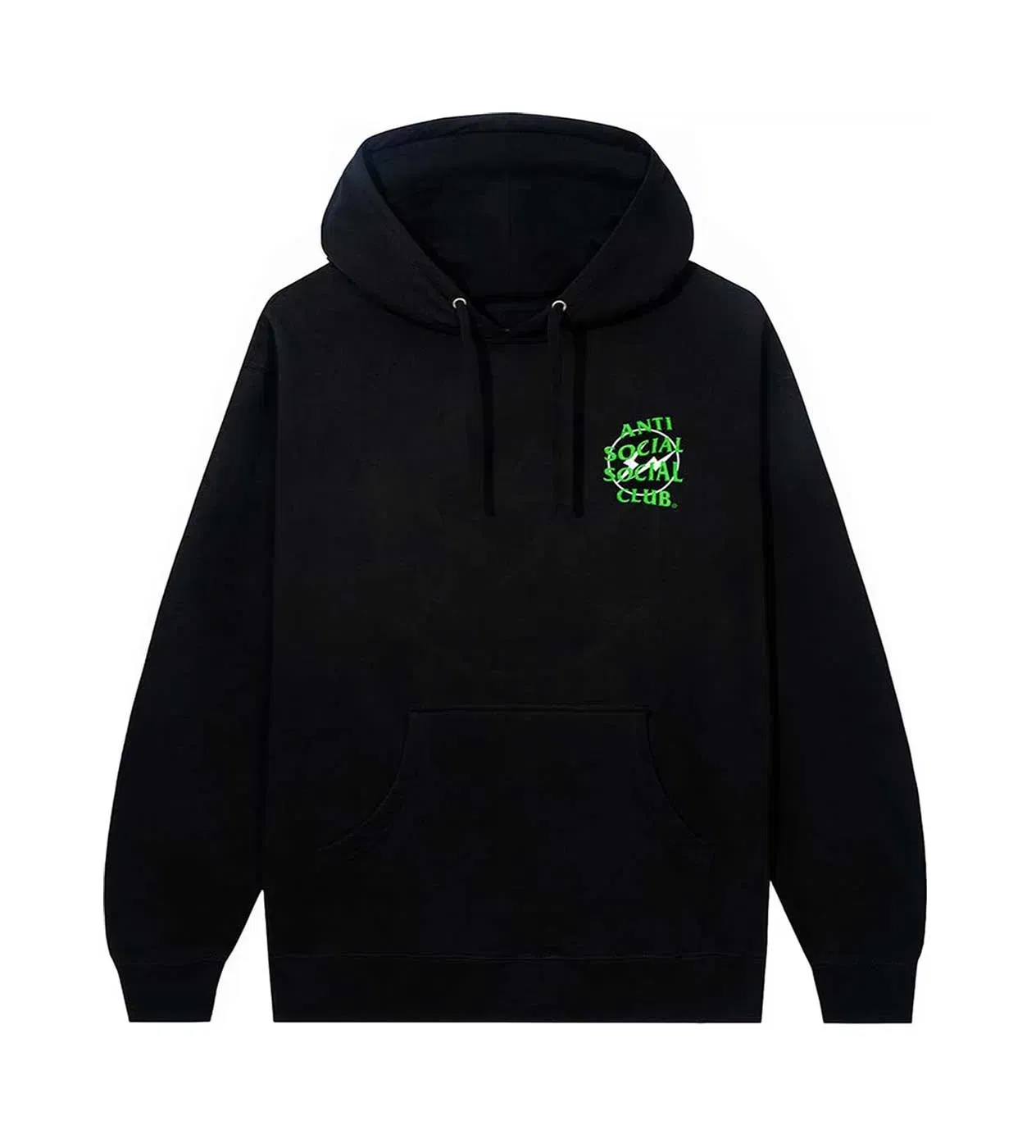 ANTI SOCIAL SOCIAL CLUB ASSC Green Fragment Precious Petals Hoodie Black